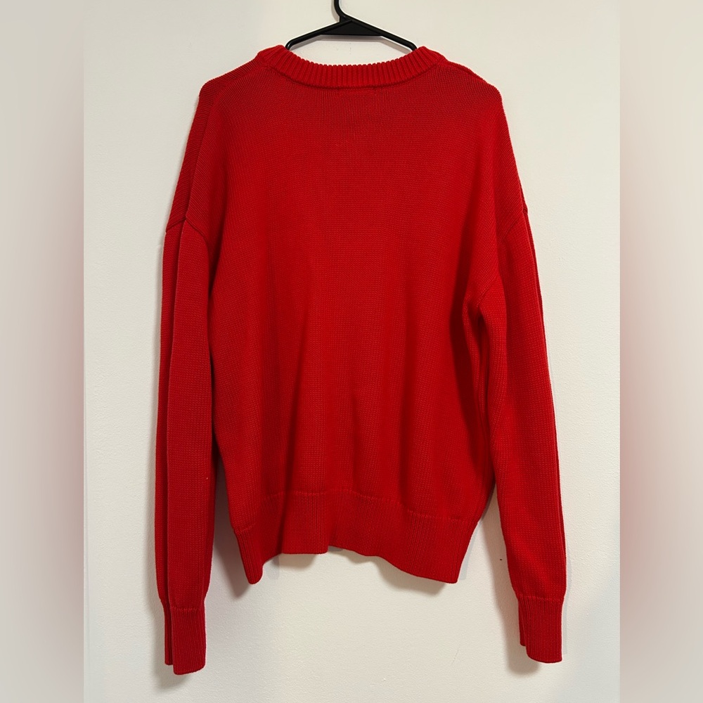 Z Supply Red Love Crew Neck Sweater - Picture 5 of 6